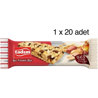 Tadım Bar Yer Fıstıklı Çikolata 30 gr 20 Adet