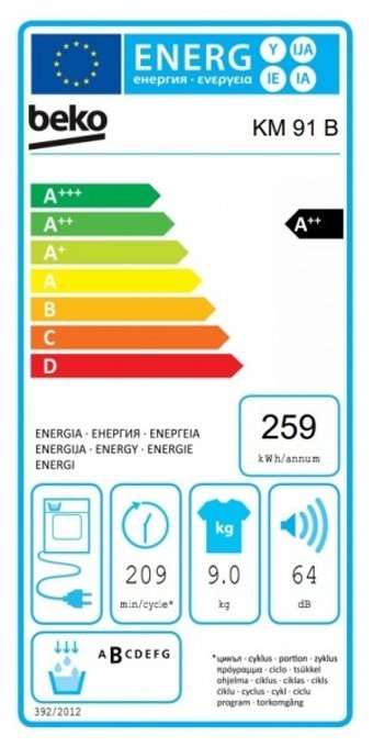 Beko KM 91 B 9 kg A++ Enerji Sınıfı Isı Pompalı Kurutma Makinesi