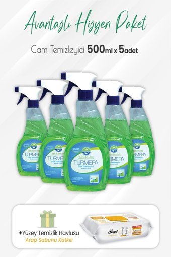 Turmepa Cam Temizleyici Sprey 5x500 ml