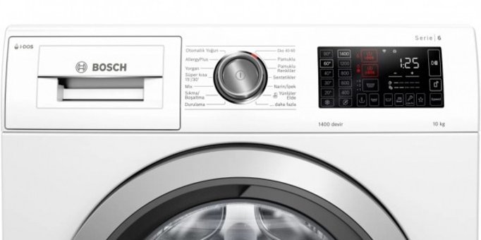 Bosch WAL28QH0TR 10 kg 1400 Devir C Enerji Sınıfı Beyaz Solo Çamaşır Makinesi