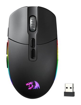 Redragon M719 RGB Ergonomik Makrolu Kablosuz Siyah Optik Gaming Mouse