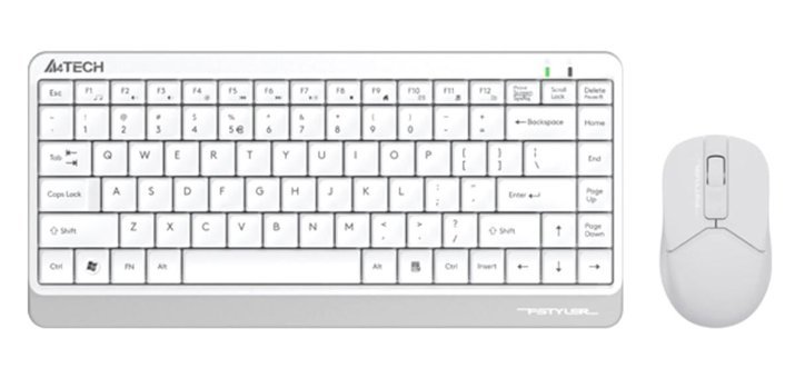 A4tech FG1112 Beyaz Kablosuz Klavye Mouse Seti