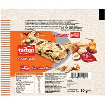 Tadım Bar Fındıklı Çikolata 30 gr