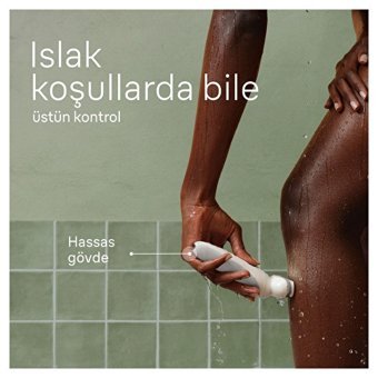 Braun Silk Epil 9 9-341 Yüz Genital Bölge Tüm Vücut Koltuk Altı İçin 40 Cımbızlı Kablosuz Epilatör Beyaz