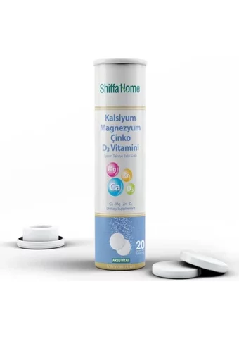 Shiffa Home Kalsiyum Aromasız Yetişkin Vitamin 20 Tablet
