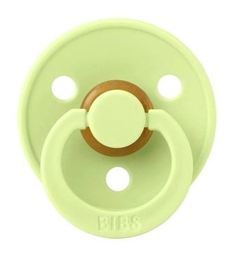 Bibs Colour Round No:2 6-18 Ay Delikli Ortodontik Kiraz Uçlu Kauçuk Emzik Yeşil