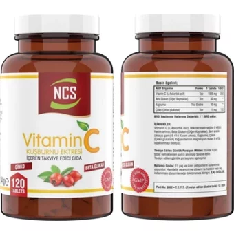 Ncs Vitamin D3 K2 Kuşburnu Yetişkin 120 Adet