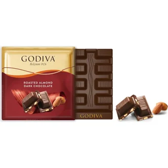 Godiva Kare Bademli-Bitter Çikolata 60 gr 2 Adet