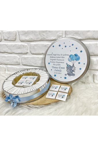 Bunnyball Fil Temalı Hoşgeldin Erkek Bebek Sütlü Çikolata