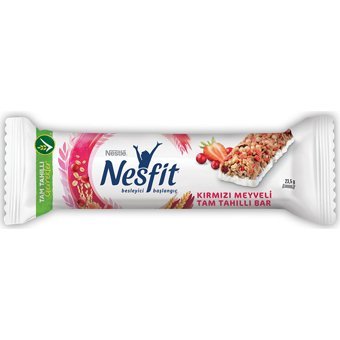 Nesfıt Bar Kırmızı Meyveli Çikolata 23.5 gr 16 Adet