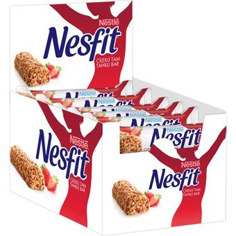 Nesfit Bar Çilekli Çikolata 23.5 gr 16 Adet