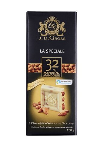 J.D Gross Almonds Beyaz Çikolatalı Çikolata 150 gr