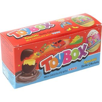 Toybox Oyuncaklı Yumurta Sütlü Çikolata 20 gr 3 Adet