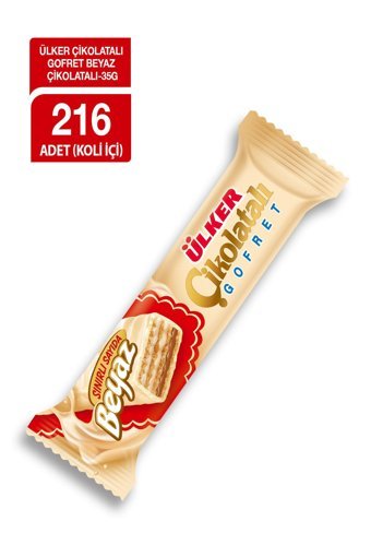 Ülker Beyaz Çikolatalı Çikolata 35 gr 216 Adet