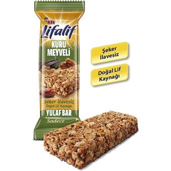 Eti Lifalif Bar Meyveli Çikolata 35 gr 12 Adet