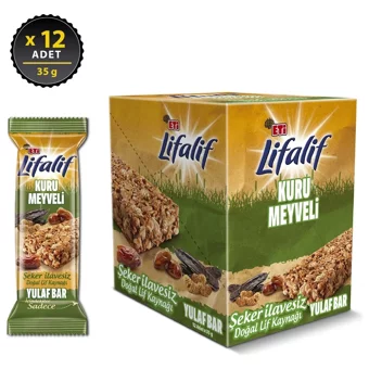 Eti Lifalif Bar Meyveli Çikolata 35 gr 12 Adet