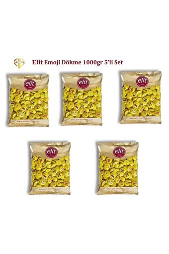 Elit Emojili Sütlü Çikolata 1 kg 5 Adet
