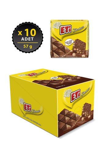 Eti Karamelli Çikolata 57 gr 10 Adet