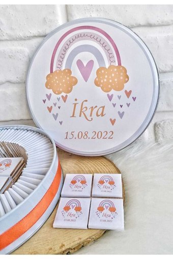 Bunnyball İsme Özel Kız Çocuk Sütlü Çikolata
