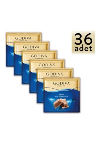 Godiva Kare Sütlü Çikolata 60 gr 36 Adet