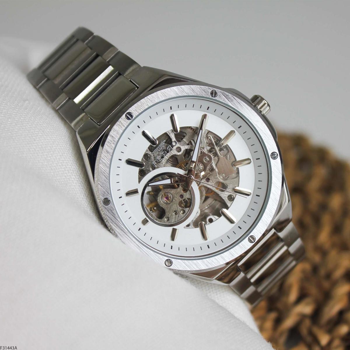 Ferro F31443A 45 mm Çelik Kordon Analog Erkek Kol Saati