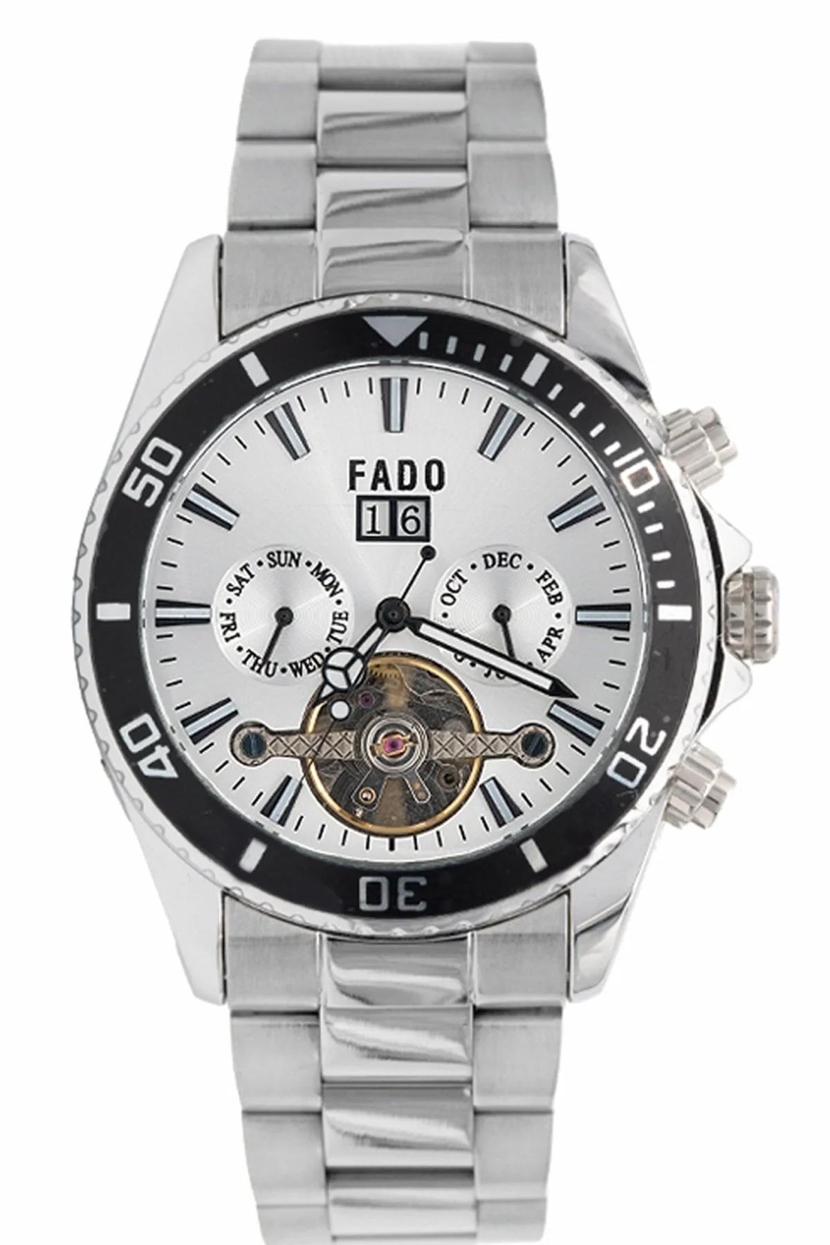 Q&Q RH 0008 Takvimli Gri Kordon Analog Kol Saati