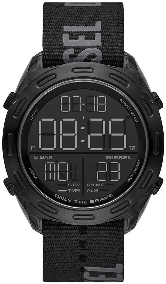 Diesel DZ1985 Takvimli 42 mm Siyah Kanvas Kordon Analog Erkek Kol Saati