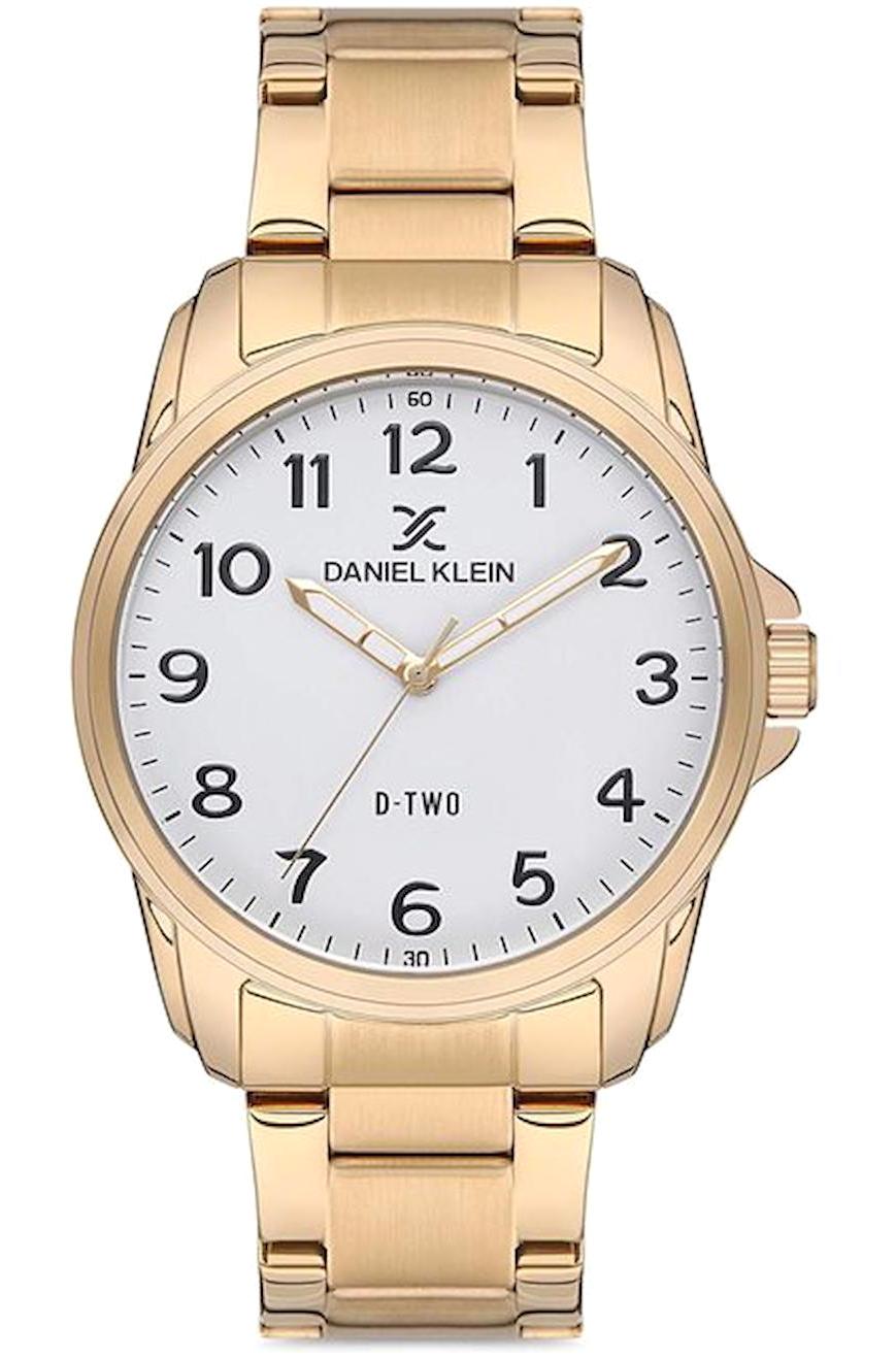 Daniel Klein DK.1.12624.2 Takvimli 43 mm Sarı Metal Kordon Analog Erkek Kol Saati