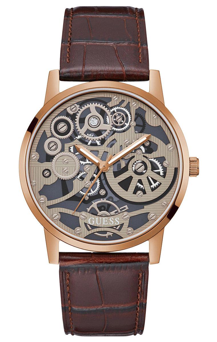 Guess GUGW0570G2 Kahverengi Deri Kordon Analog Erkek Kol Saati
