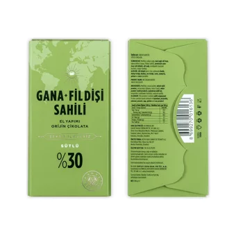 Kahve Gana Fildişi Sütlü Çikolata 100 gr