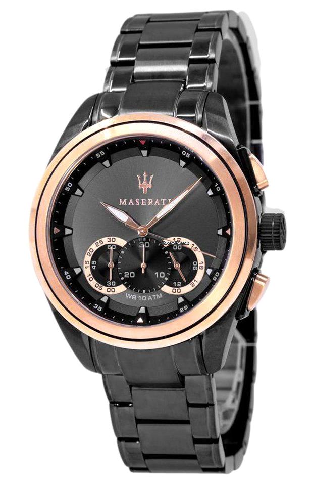 Maserati R8873612016 Takvimli 45 mm Çelik Kordon Analog Erkek Kol Saati