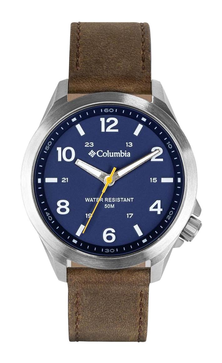 Columbia CSS10-002 44 mm Kahverengi Deri Kordon Analog Erkek Kol Saati