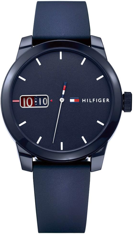Tommy Hilfiger TH1791381 Takvimli 44 mm Lacivert Silikon Kordon Analog Kol Saati