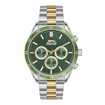 Slazenger SL.09.2109.2.03 Takvimli 45 mm Altın-Çelik Kordon Analog Erkek Kol Saati
