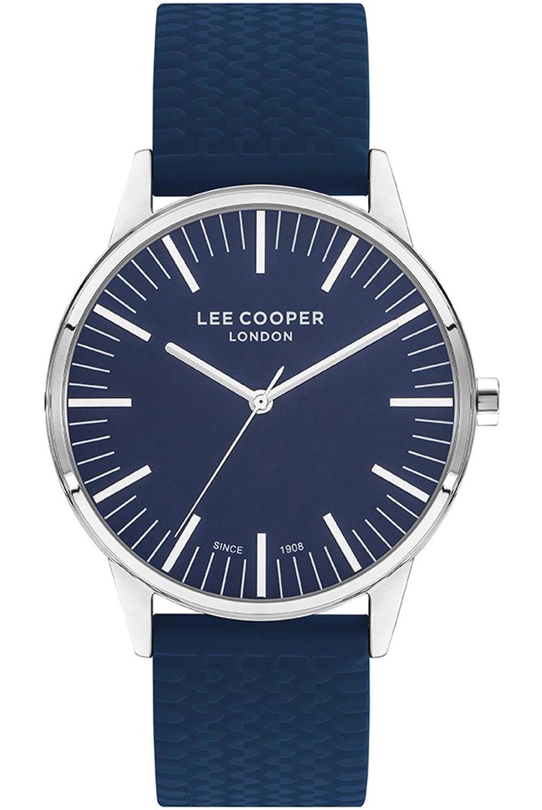Lee Cooper LC07715.399 43 mm Lacivert Silikon Kordon Analog Erkek Kol Saati