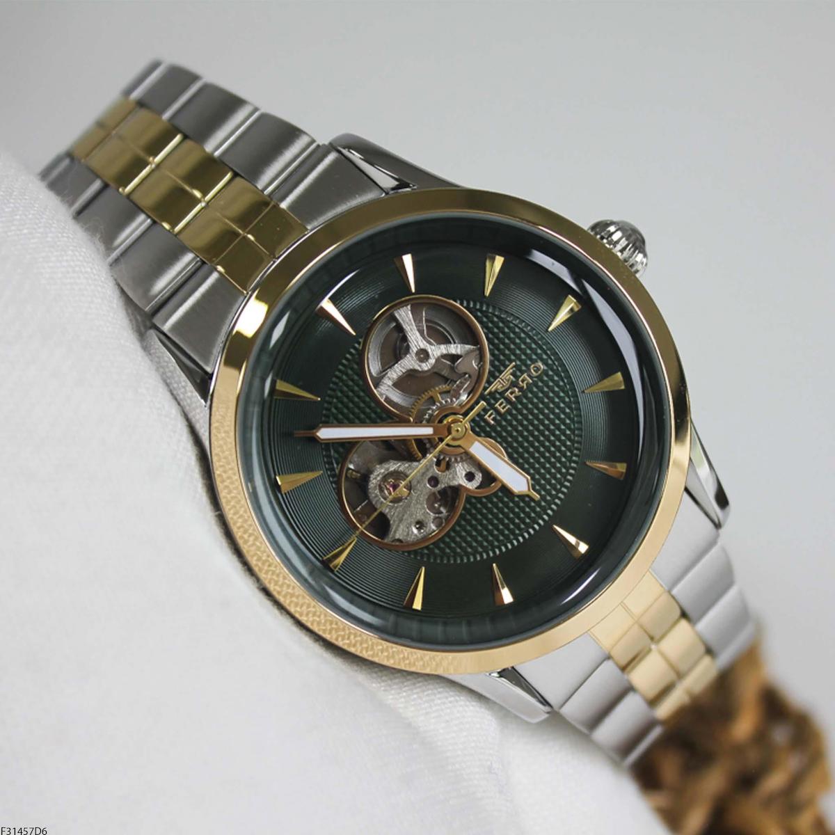 Ferro FM31457D6 42 mm Altın-Çelik Kordon Analog Erkek Kol Saati