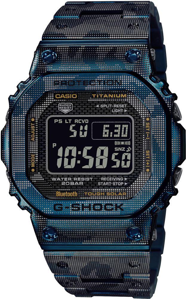 Casio GMW-B5000TCF-2D Takvimli 43.2 mm Antrasit Çelik Kordon Analog Kol Saati