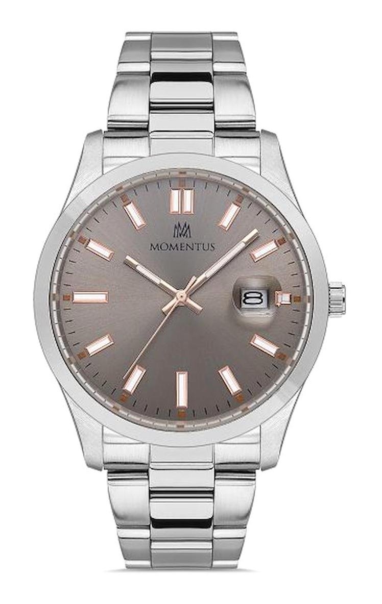 Momentus CM136S-03SR Takvimli 44 mm Çelik Kordon Analog Erkek Kol Saati