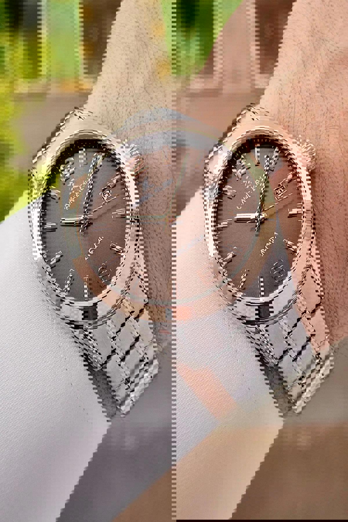 Daniel Klein DKISTE1180 Takvimli 42 mm Çelik Kordon Analog Erkek Kol Saati