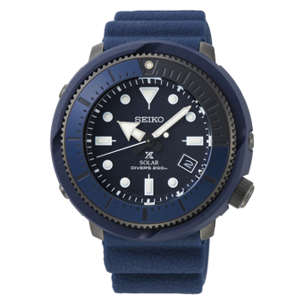 Seiko SNE533P Takvimli 44 mm Mavi Silikon Kordon Analog Kol Saati