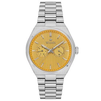 Wesse WWG209605 Pusulalı Takvimli 42 mm Metal Kordon Analog Erkek Kol Saati