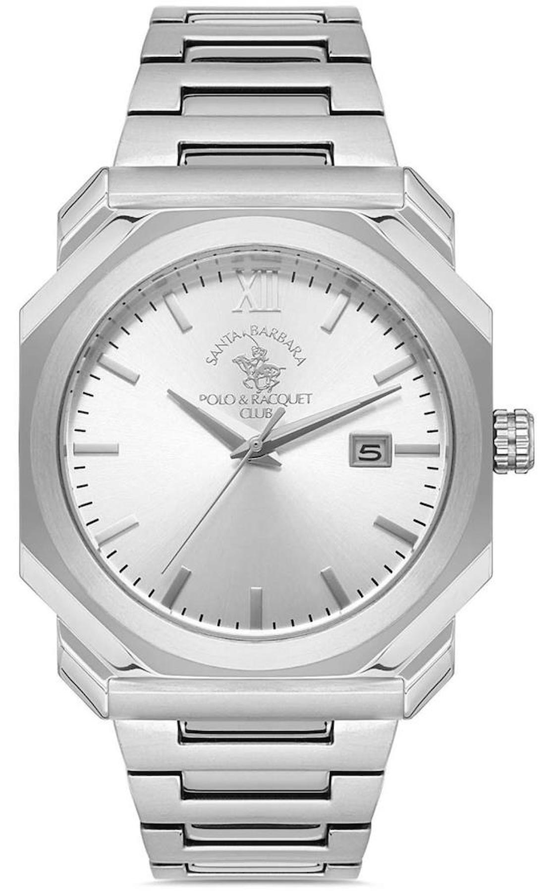Santa Barbara Polo & Racquet Club SB.1.10274.1 Takvimli 44 mm Çelik Kordon Analog Erkek Kol Saati