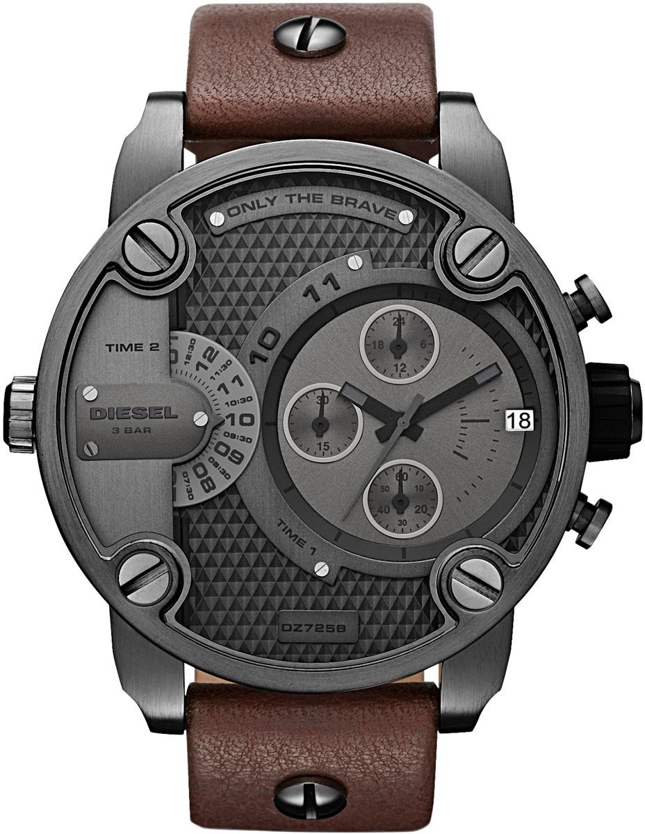 Diesel DZ7258 Takvimli 42 mm Kahverengi Deri Kordon Analog Kol Saati