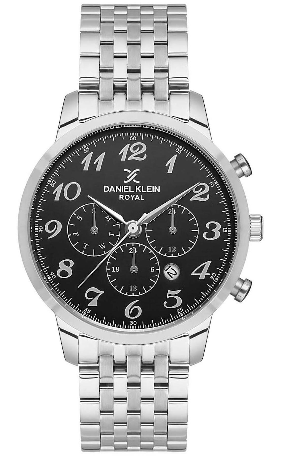 Daniel Klein DKE.1.10471.2 Takvimli 44 mm Metal Kordon Analog Erkek Kol Saati
