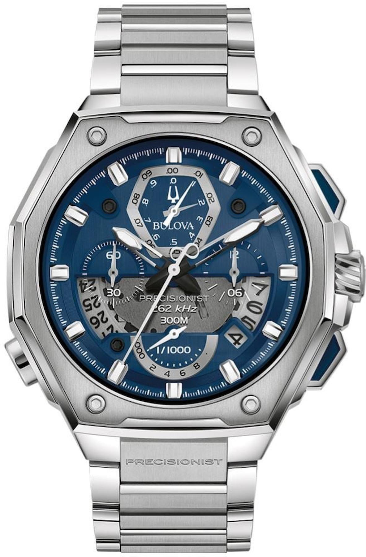 Bulova 96B349 Takvimli 45 mm Çelik Kordon Analog Erkek Kol Saati