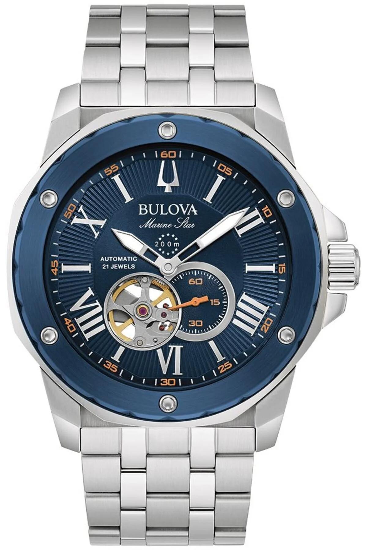 Bulova 98A302 45 mm Çelik Kordon Analog Erkek Kol Saati