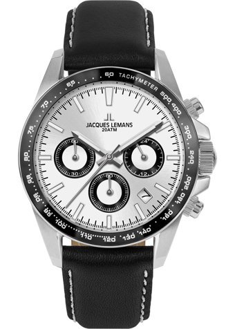 Jacques Lemans LİVERPOOL 1-1877B Takvimli 41 mm Siyah Çelik Kordon Analog Erkek Kol Saati