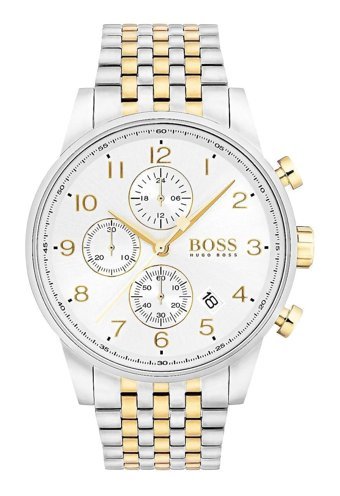 Hugo Boss HB1513499 Pusulalı Takvimli 44 mm Altın-Çelik Kordon Analog Erkek Kol Saati