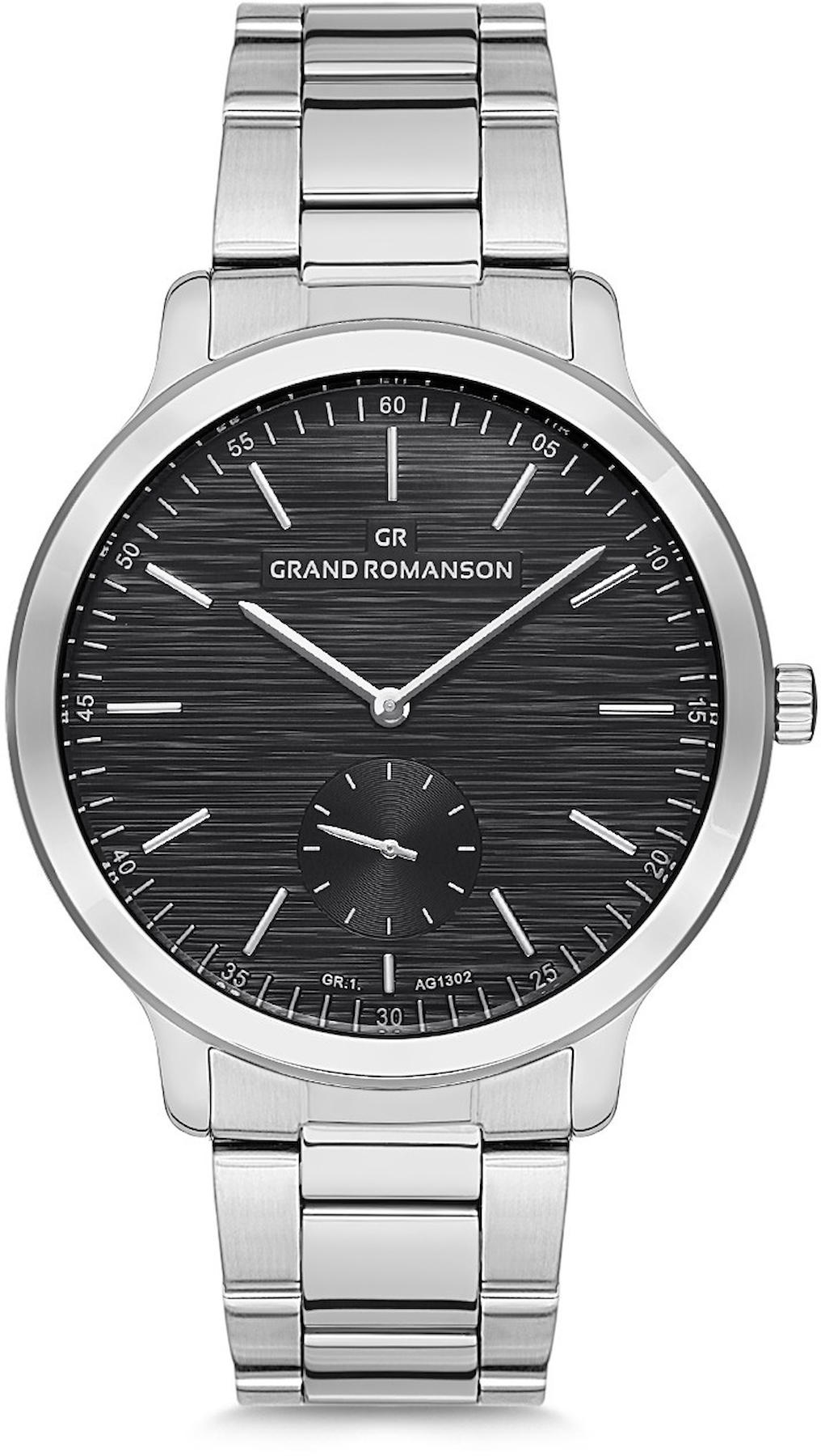 Romanson GR.1.AG1302.11 43 mm Çelik Kordon Analog Kol Saati