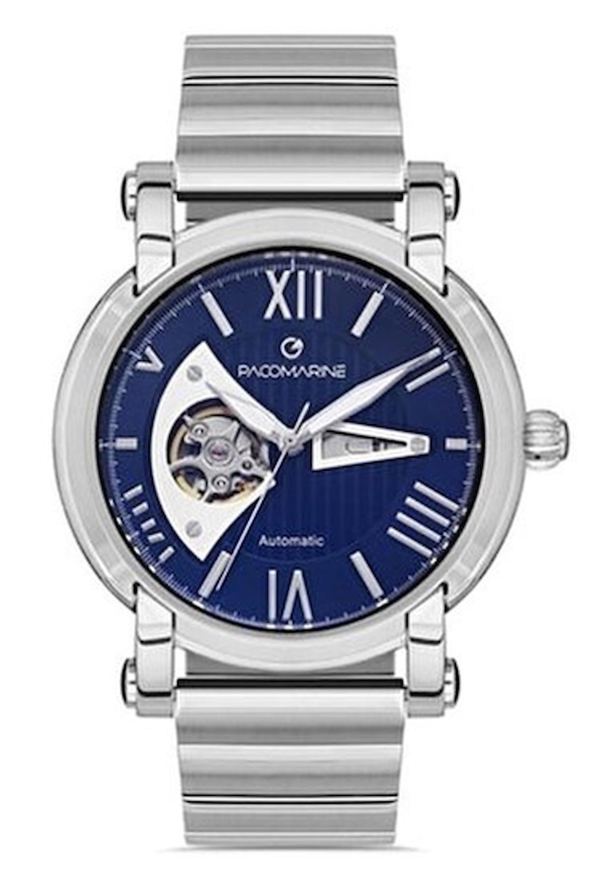 Pacomarine PM.61230.01 45 mm Çelik Kordon Analog Erkek Kol Saati